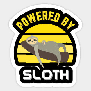 Powered By Sloth Sticker